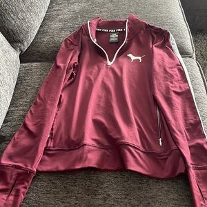Victoria’s Secret pink long sleeve 3/4 quarter zip